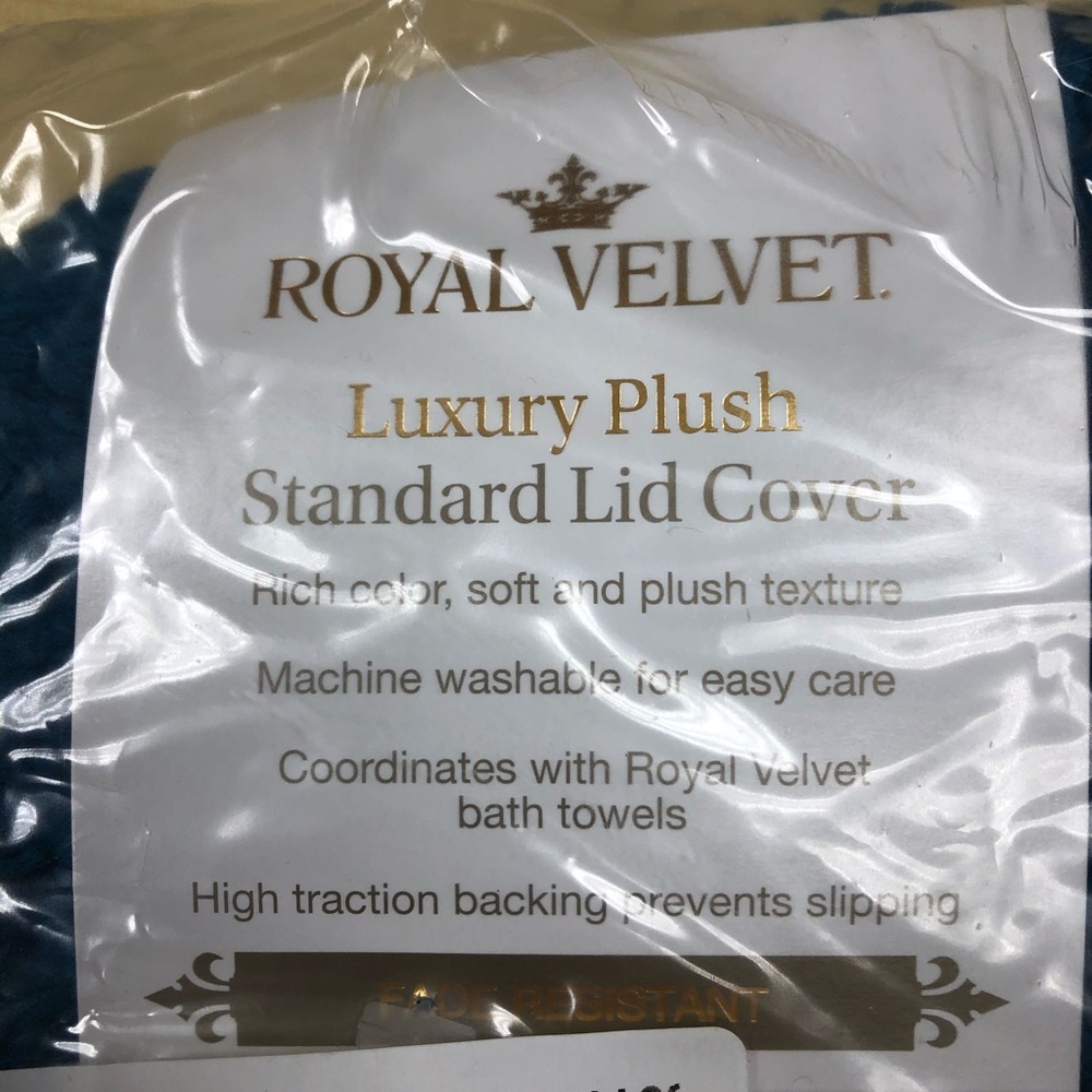 Royal Velvet Luxury Plus Standard Toilet Seat Lid Cover - Mystic Teal NWT